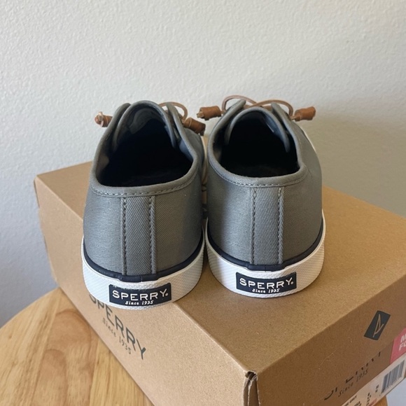 NIB NEW Sperry Memory Foam Pier View Core Grey Sneakers Slippers Shoes Size 8 - Picture 5 of 8